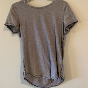 LuluLemon Striped Workout Top